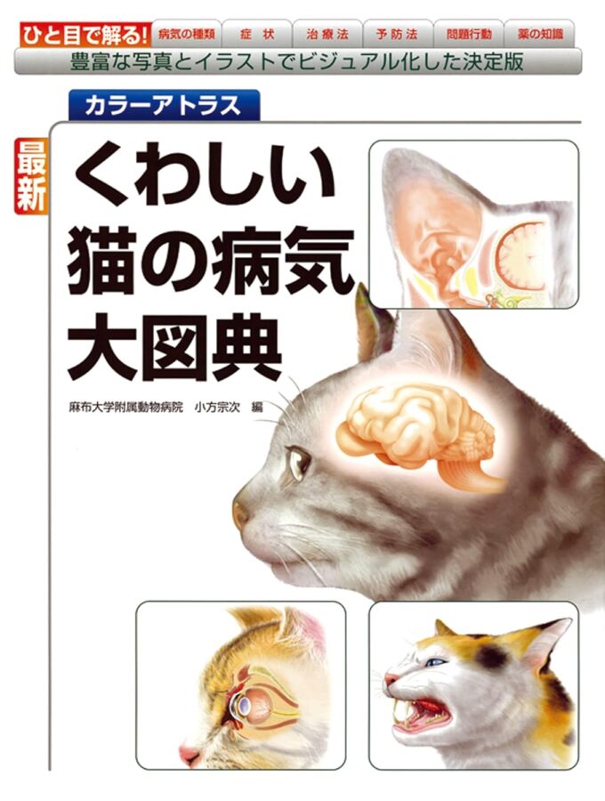 BookCover『最新 くわしい猫の病気大図典： 豊富な写真とイラストでビジュアル 化した決定版』